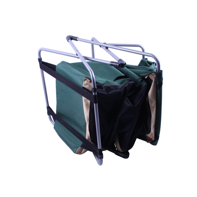 Трехполочный походный шкаф для хранения вещей с быстроскладывающейся рамой GZ203