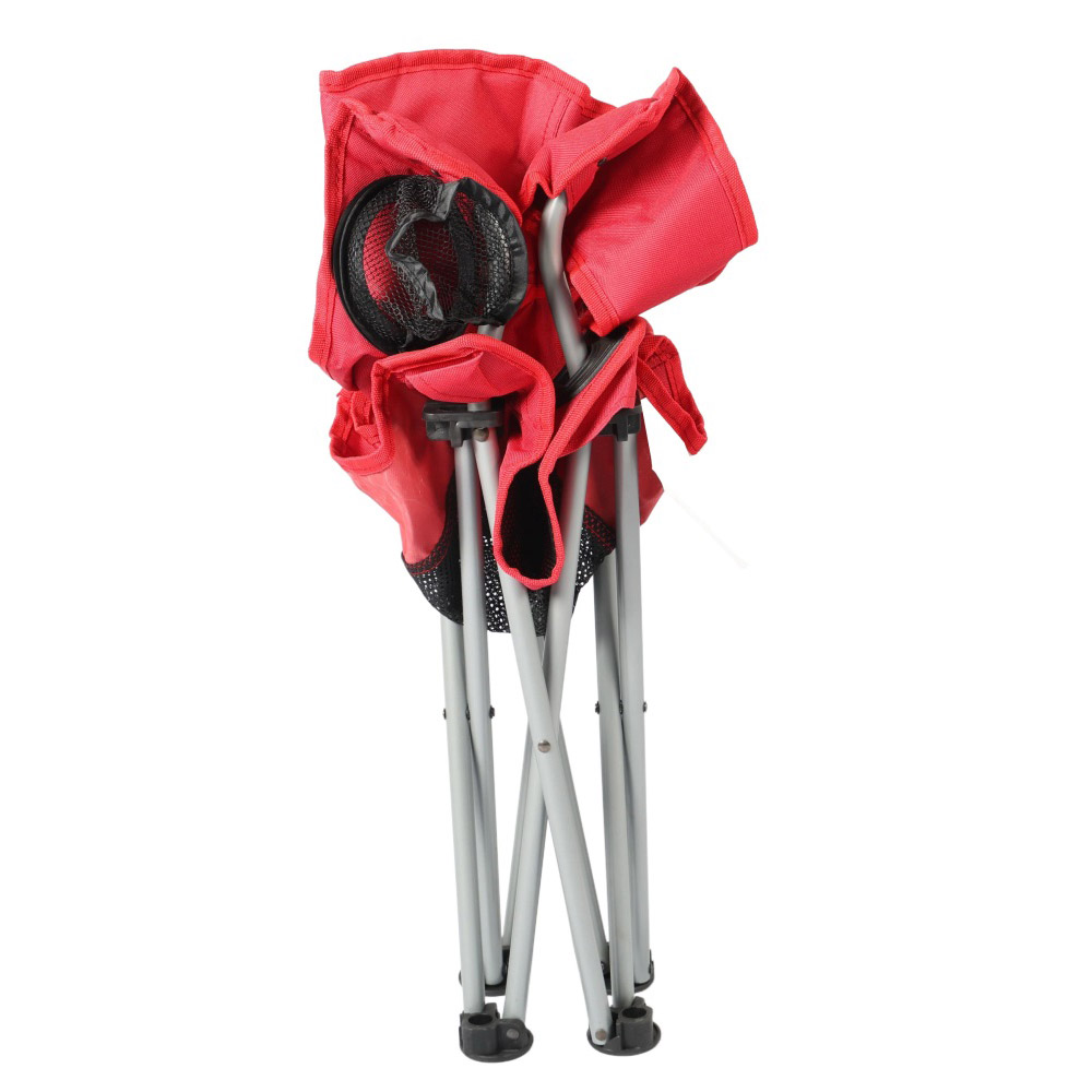 Складной кемпинговый стул с сетчатой ​​панелью и подстаканником JB303