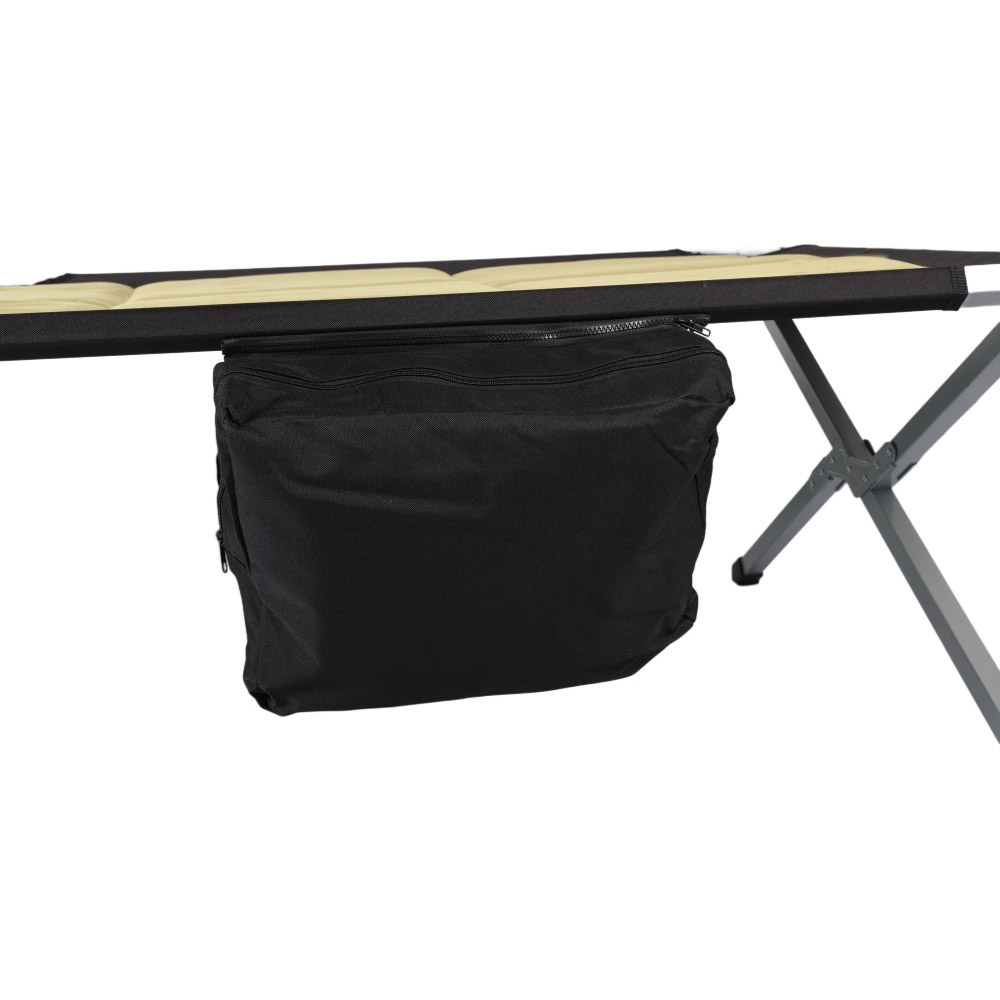 Складная походная раскладушка из стали в военном стиле с мягким матрасом C116PD