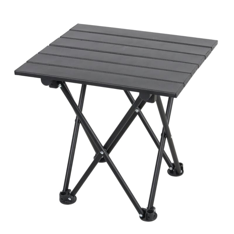 Small Portable Camping Table With Steel Table Top